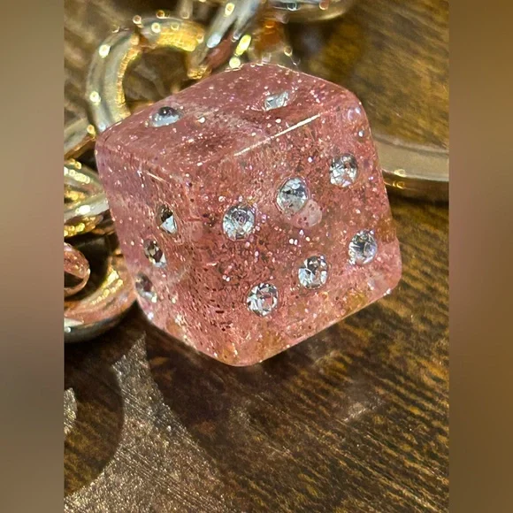 Key Chain / Bag Charm Inspired Dice NWOT - Picture 4 of 5